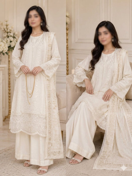 ✨ Elegant Lawn 3PC Suit ✨